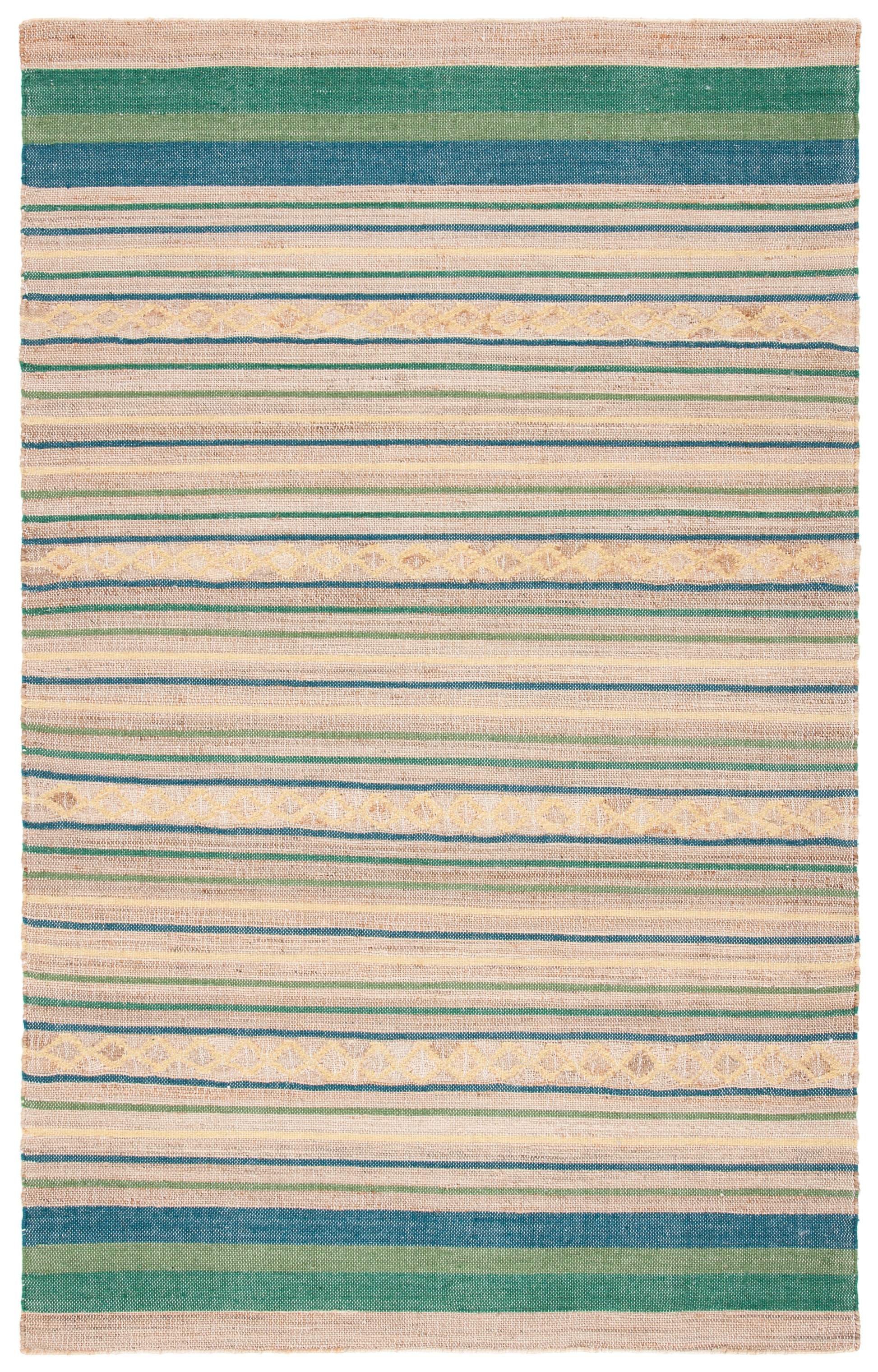 Safavieh Kilim Klm462Y Natural/Green Area Rug