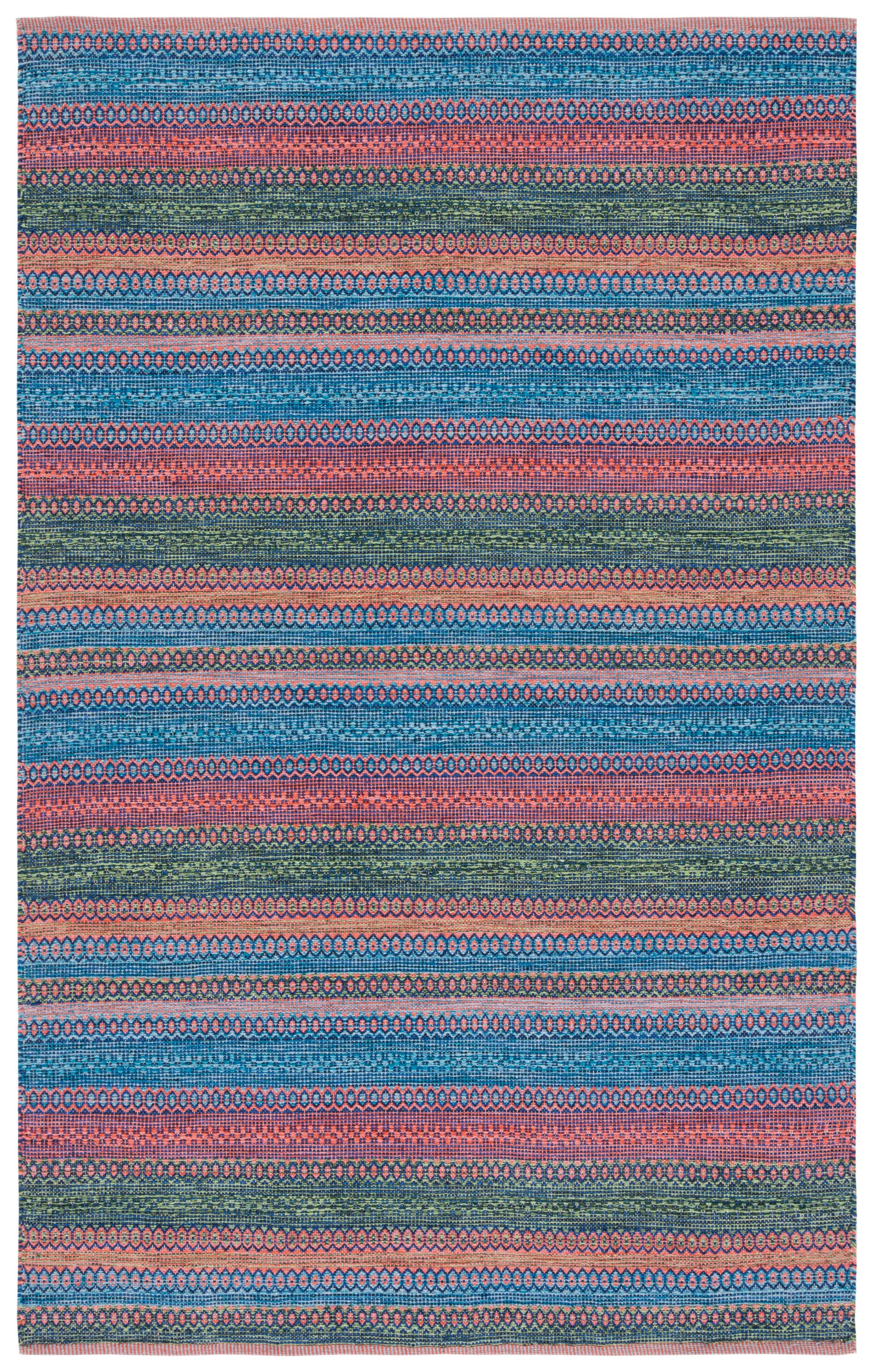 Safavieh Kilim Klm475P Orange/Green Area Rug