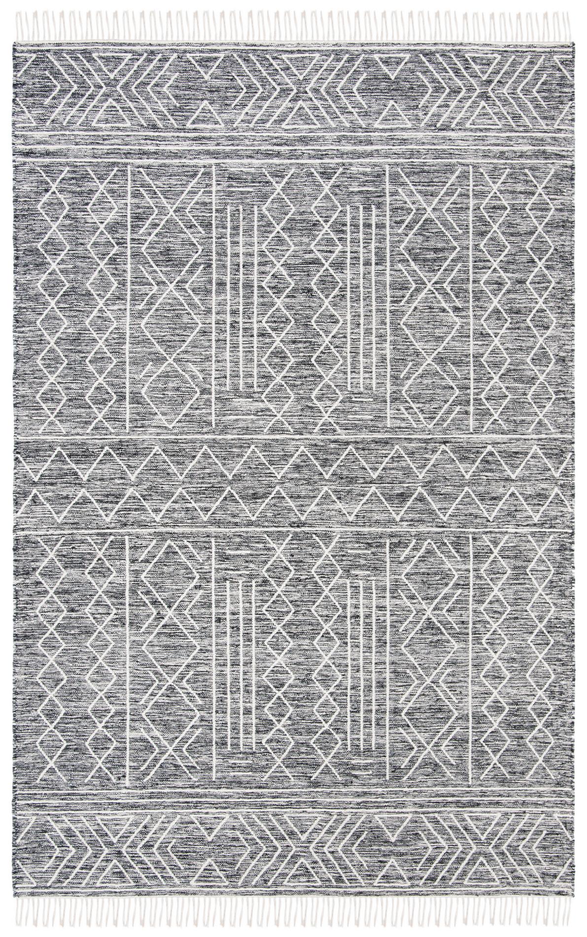 Safavieh Kilim Klm521A Black/Ivory Area Rug