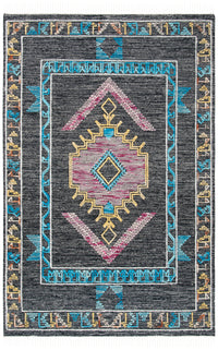 Safavieh Kilim Klm524Z Black/Pink Area Rug