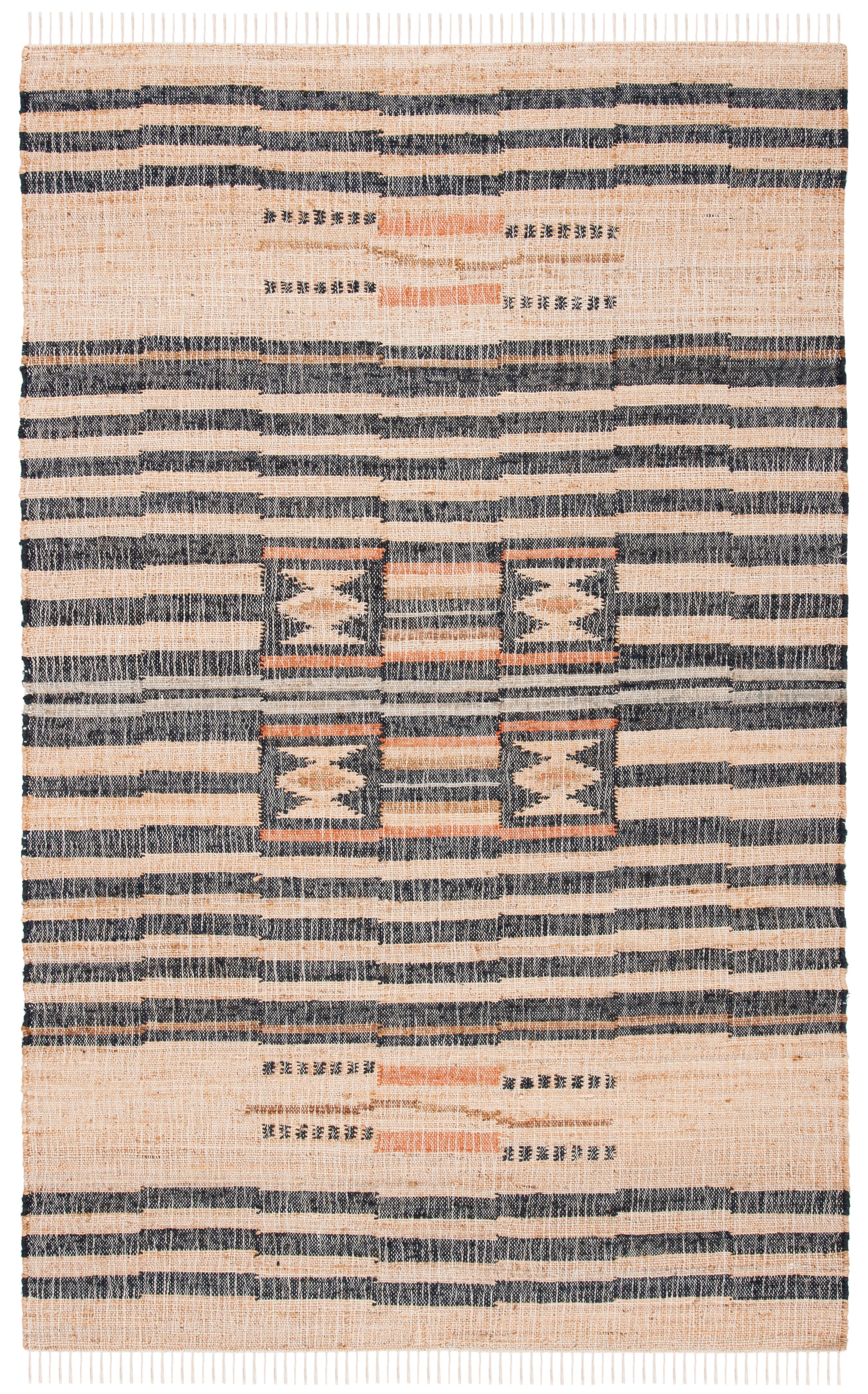 Safavieh Kilim Klm709A Natural/Black Area Rug