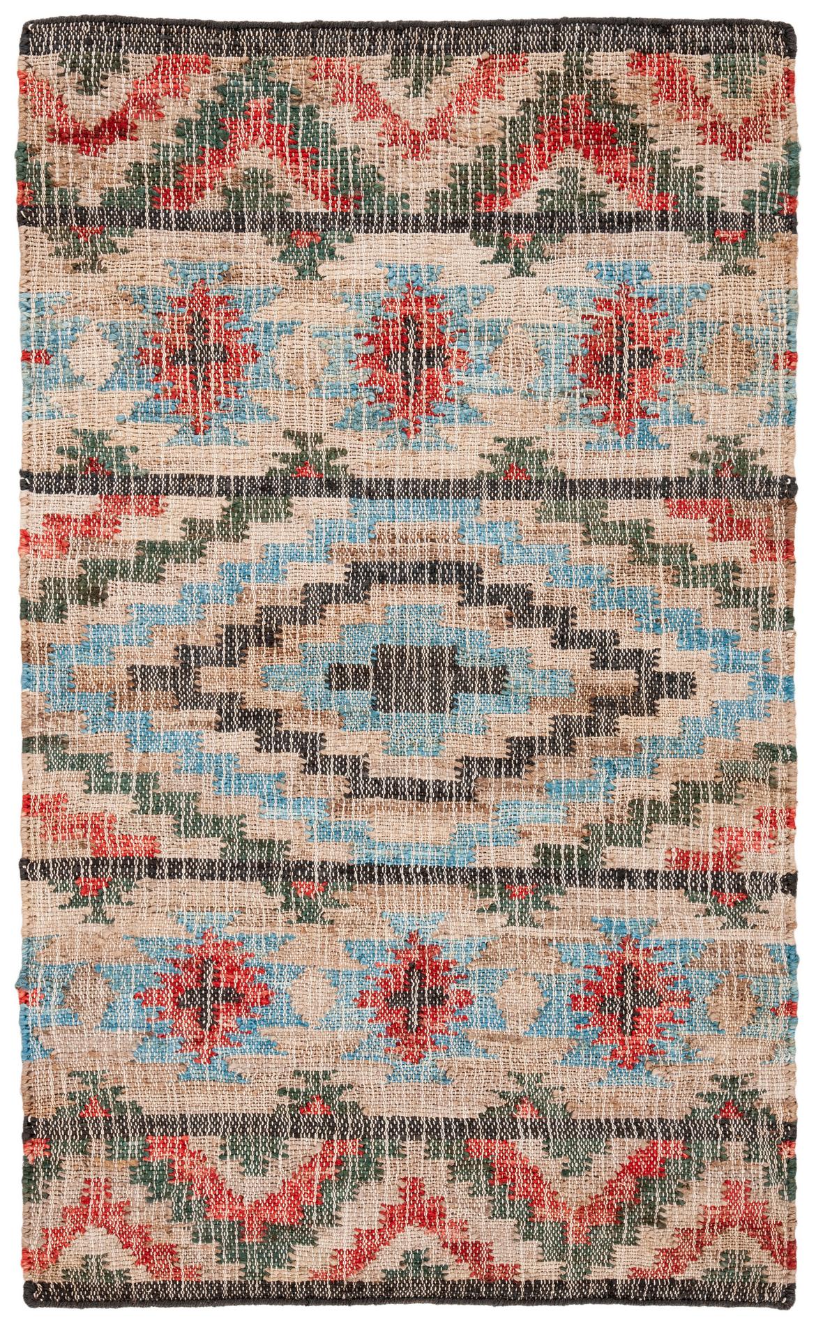 Safavieh Kilim Klm758Q Natural/Red Area Rug