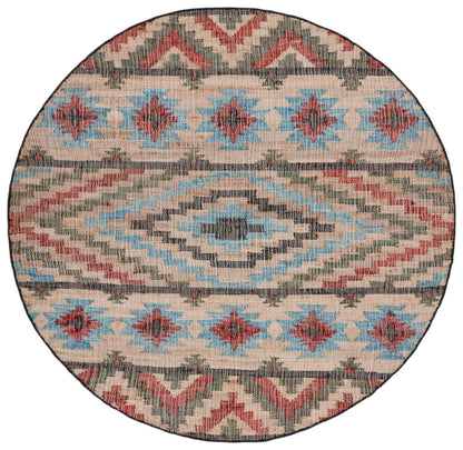 Safavieh Kilim Klm758Q Natural/Red Area Rug