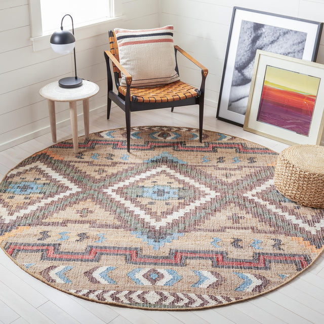 Safavieh Kilim Klm760M Natural/Blue Rugs.