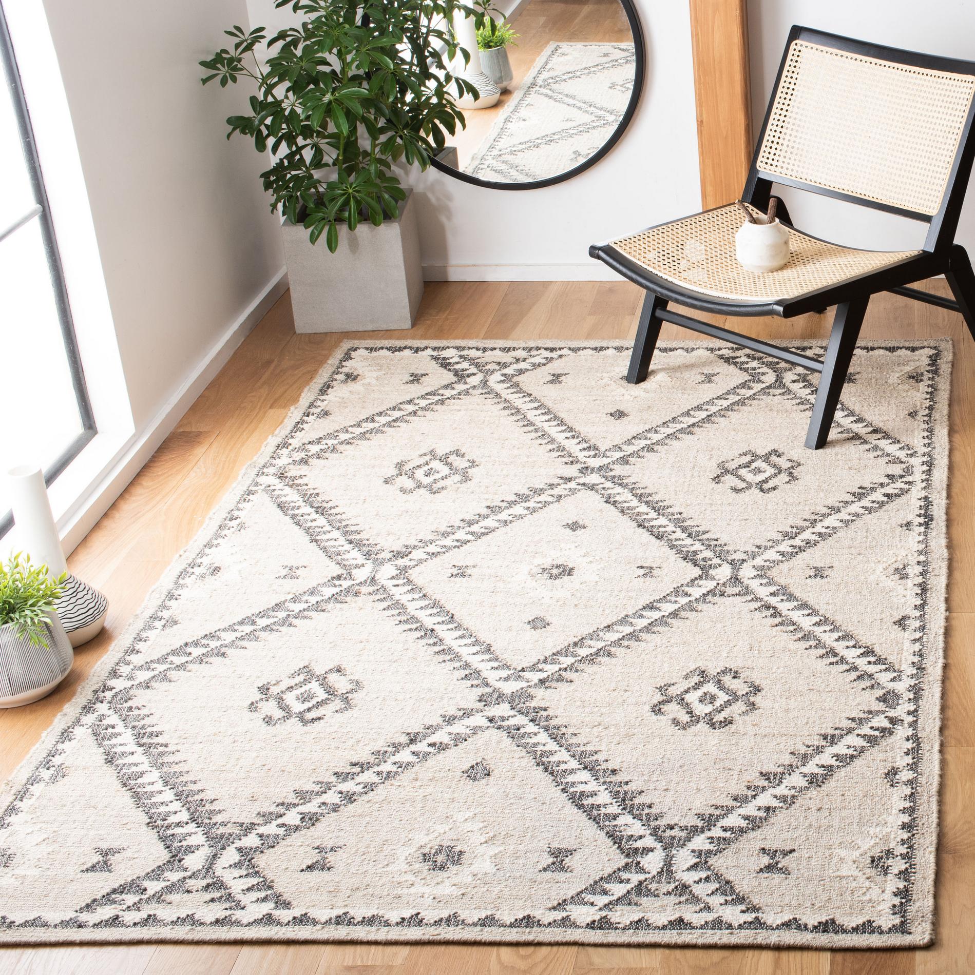 Safavieh Kilim Klm761F Grey/Black Area Rug