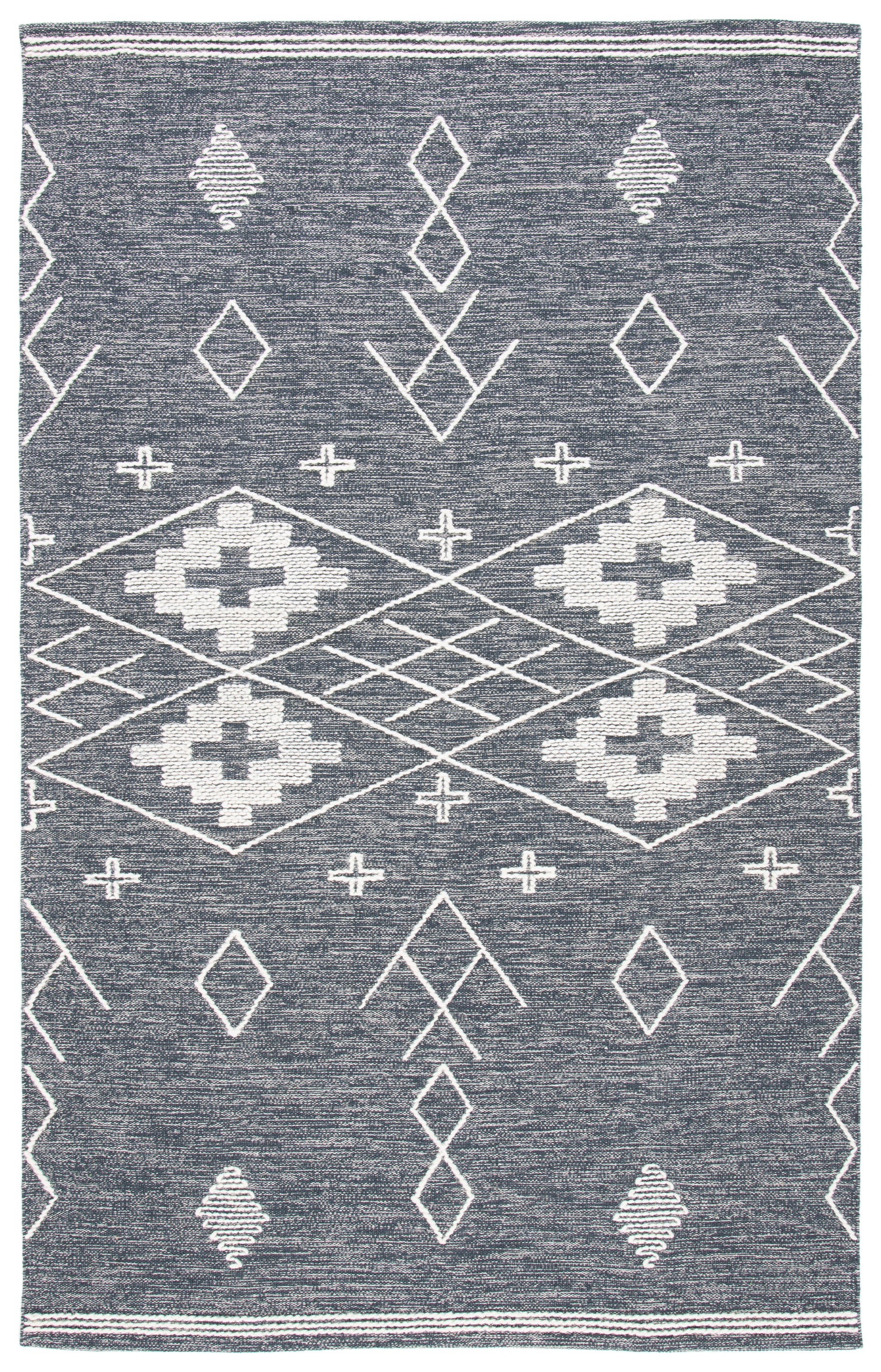 Safavieh Kilim Klm851H Charcoal/Ivory Area Rug