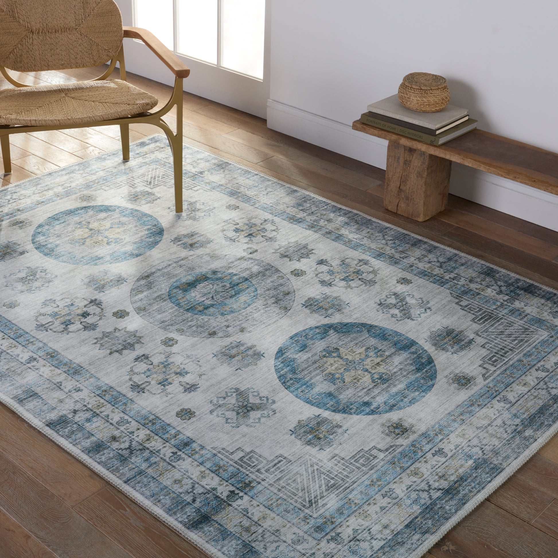 Jaipur Kalesi Nyria Kls09 Blue Area Rug