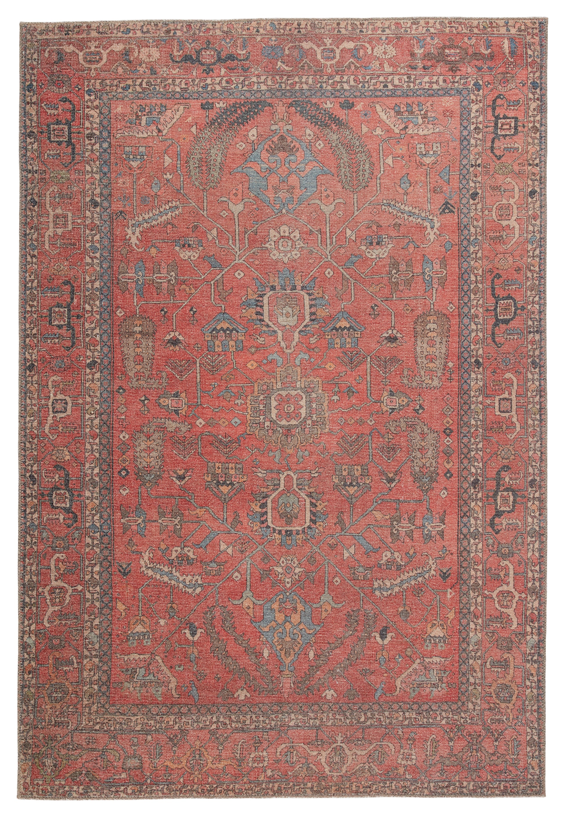 Jaipur Kindred Galina Knd08 Red/Blue Area Rug