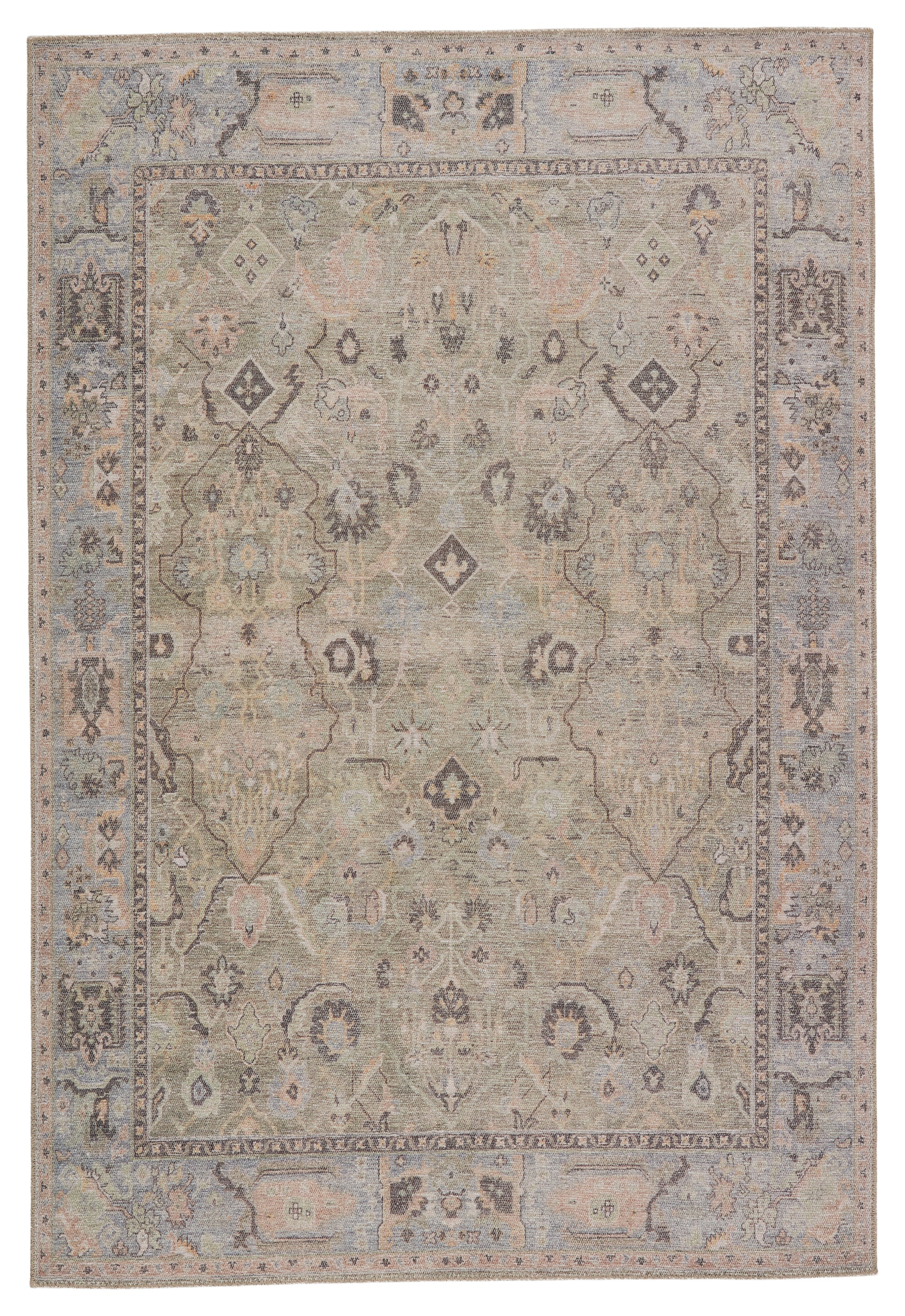 Jaipur Kindred Avin Knd09 Green/Blue Area Rug