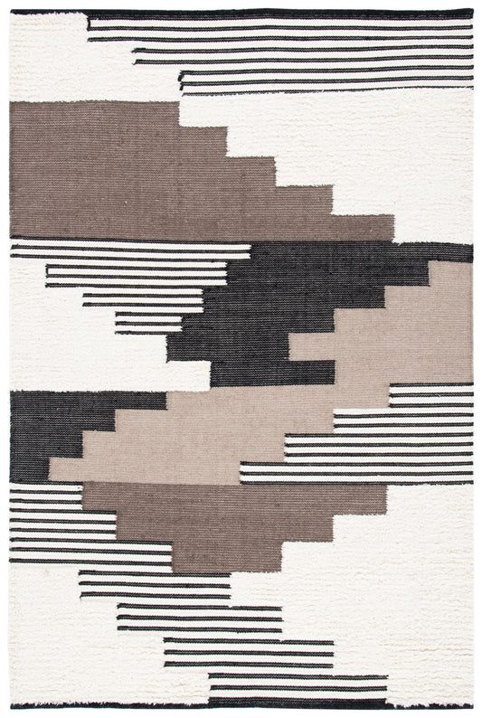 Safavieh Kenya Kny278Z Black/Ivory Area Rug