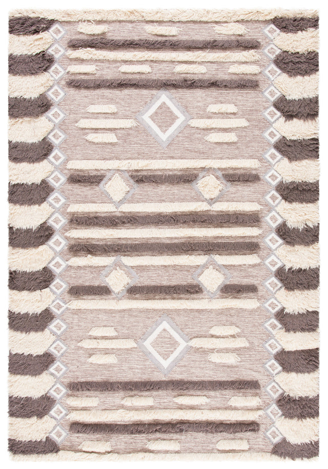 Safavieh Kenya Kny458A Ivory/Brown Rug.