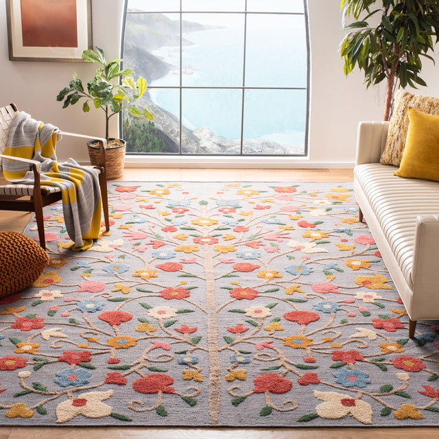 Safavieh Kenya Kny640F Grey/Pink Rugs.