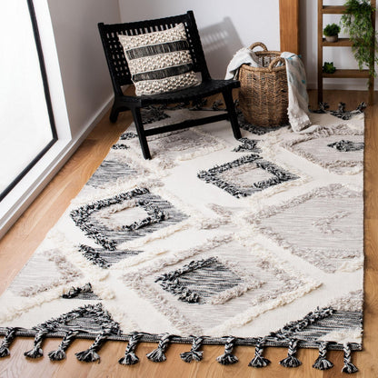 Safavieh Kenya Kny960F Grey/Black Area Rug