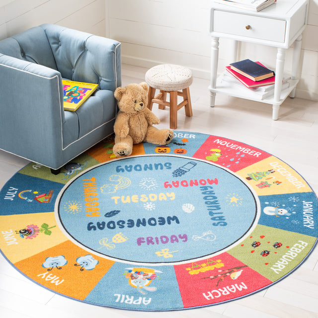 Safavieh Kids Playhouse Kph224M Blue/Green Rugs.