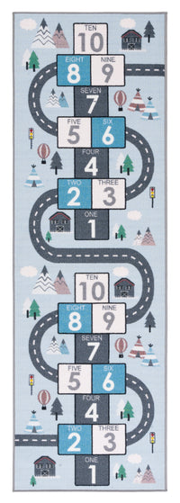 Safavieh Kids Playhouse Kph226F Grey/Blue Area Rug