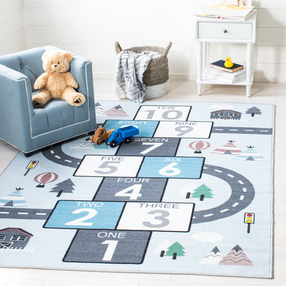 Safavieh Kids Playhouse Kph226F Grey/Blue Area Rug