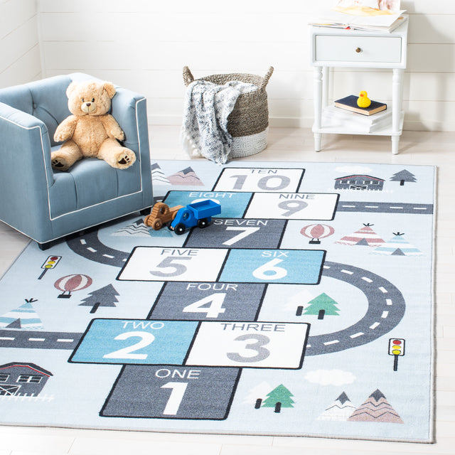 Safavieh Kids Playhouse Kph226F Grey/Blue Rugs.