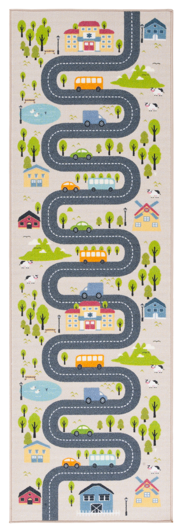 Safavieh Kids Playhouse Kph227A Beige/Green Rugs.