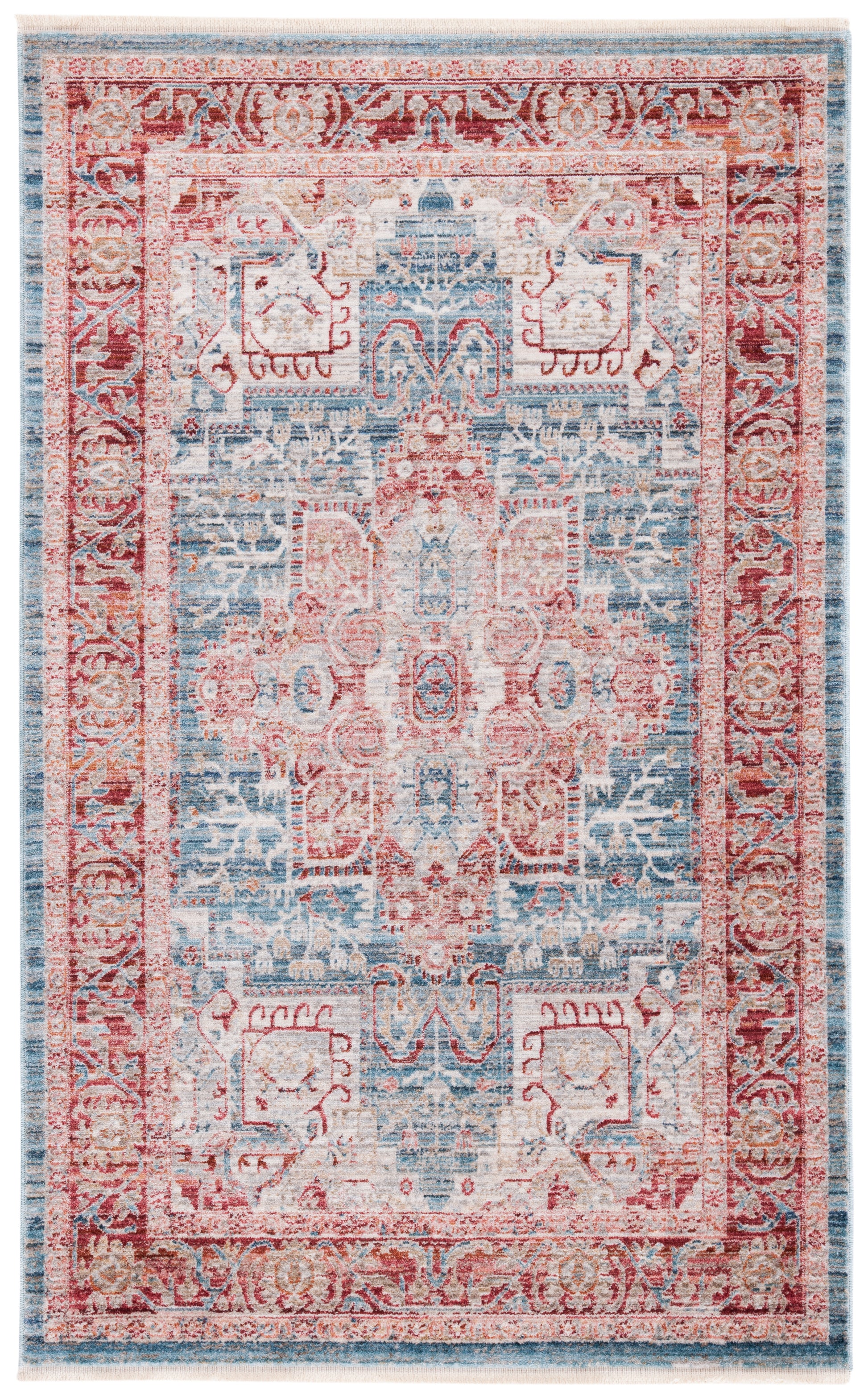 Safavieh Kenitra Kra659M Blue/Red Area Rug