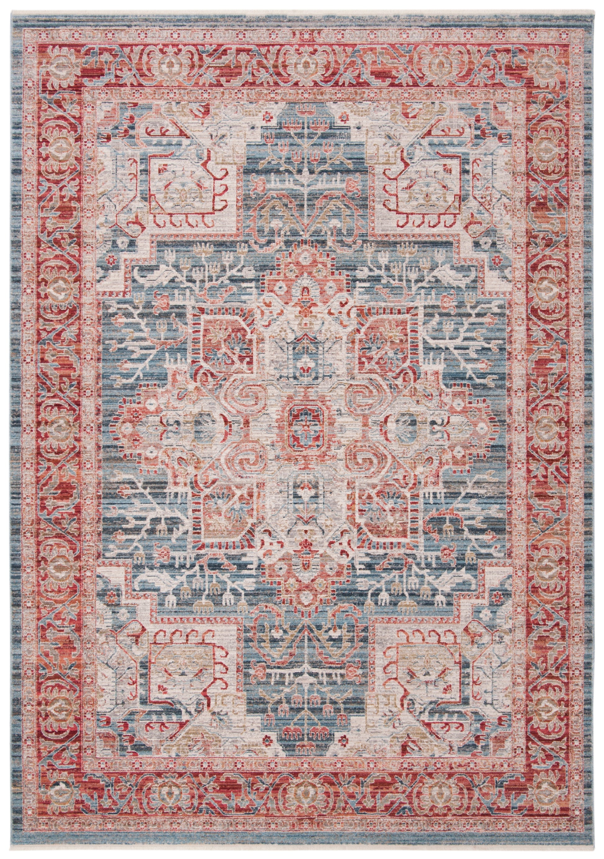 Safavieh Kenitra Kra659M Blue/Red Area Rug