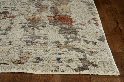 KAS Karina 8260 Vintage Damask Ivory Area Rug