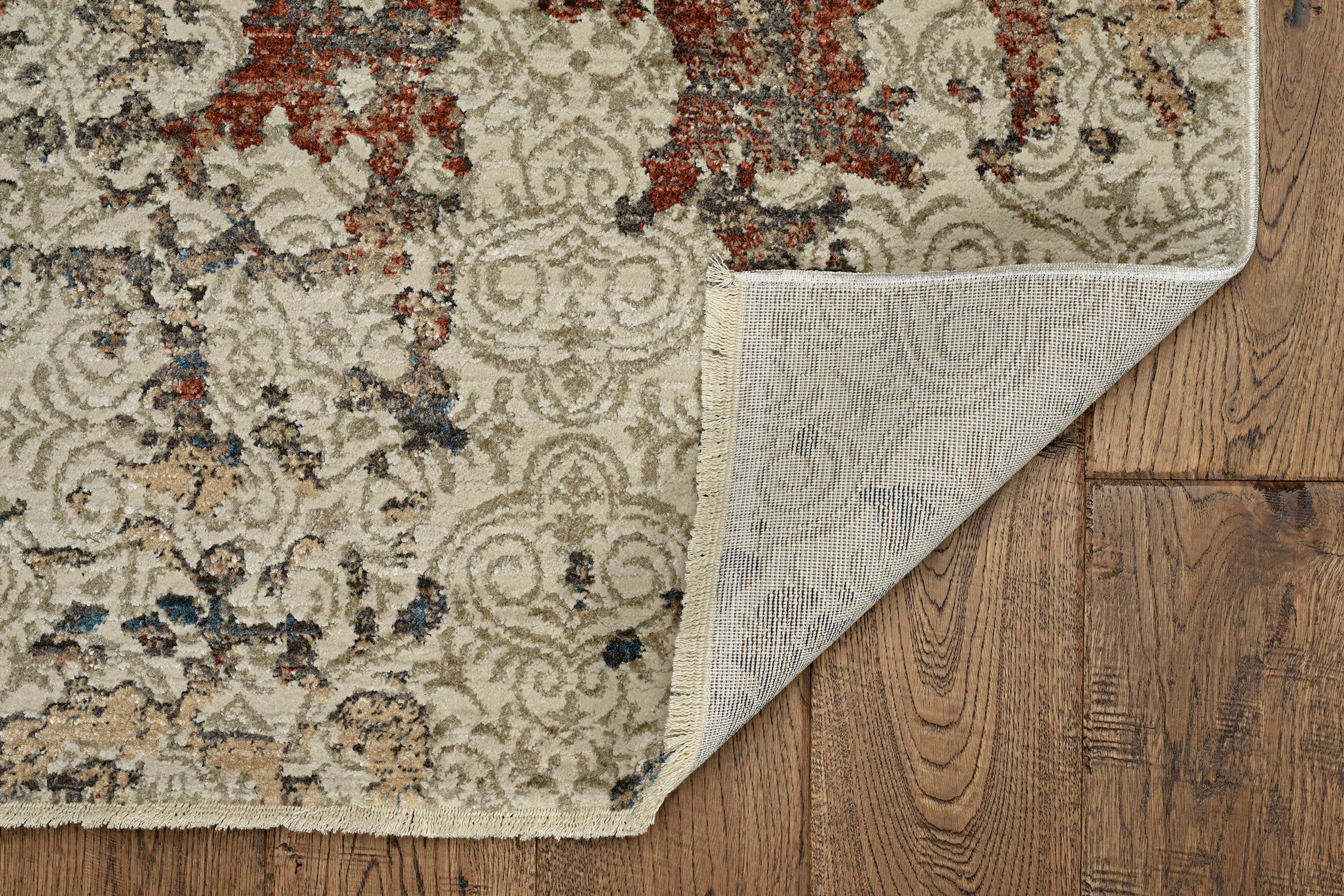 KAS Karina 8260 Vintage Damask Ivory Area Rug