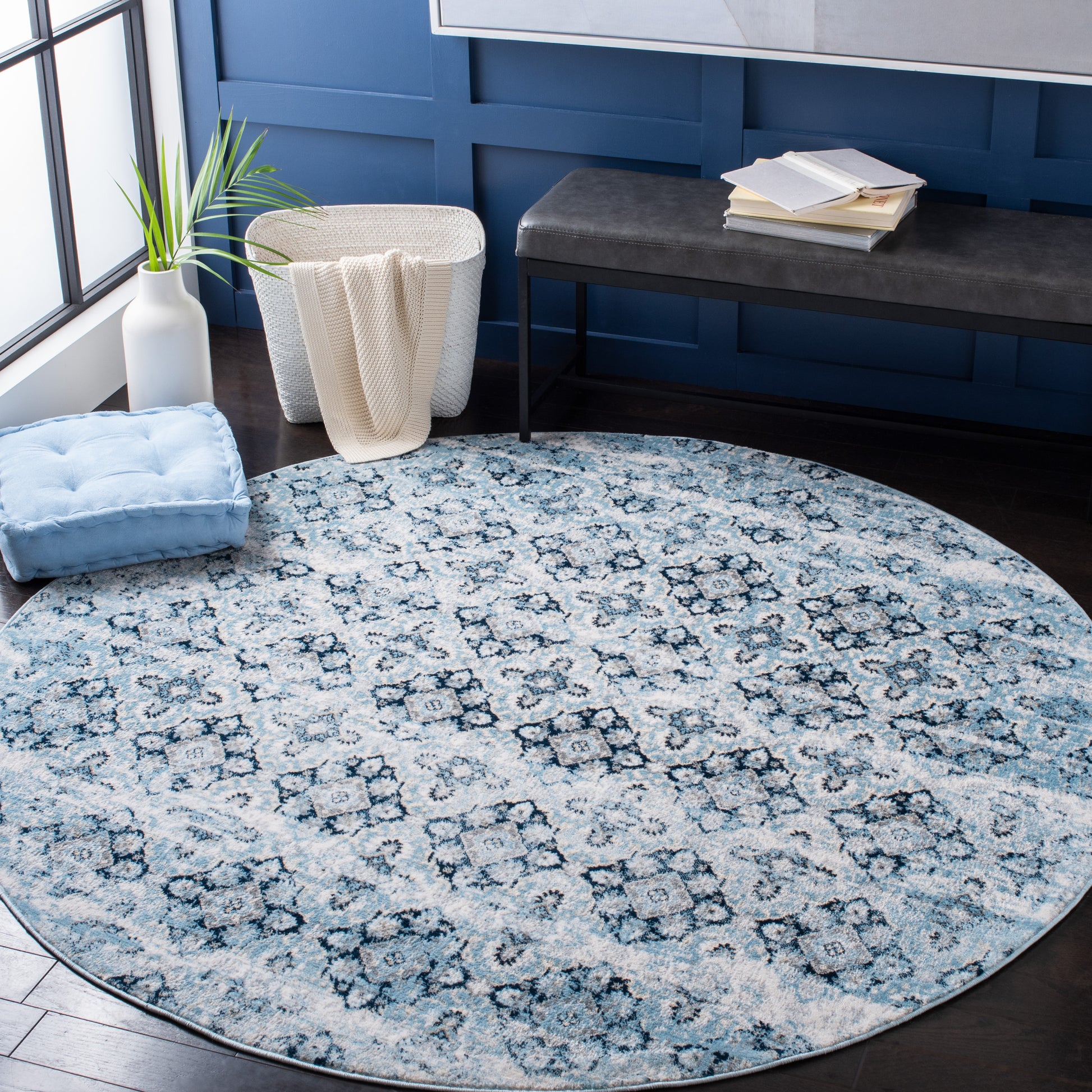 Safavieh Lagoon Lgn230N Navy/Ivory Area Rug