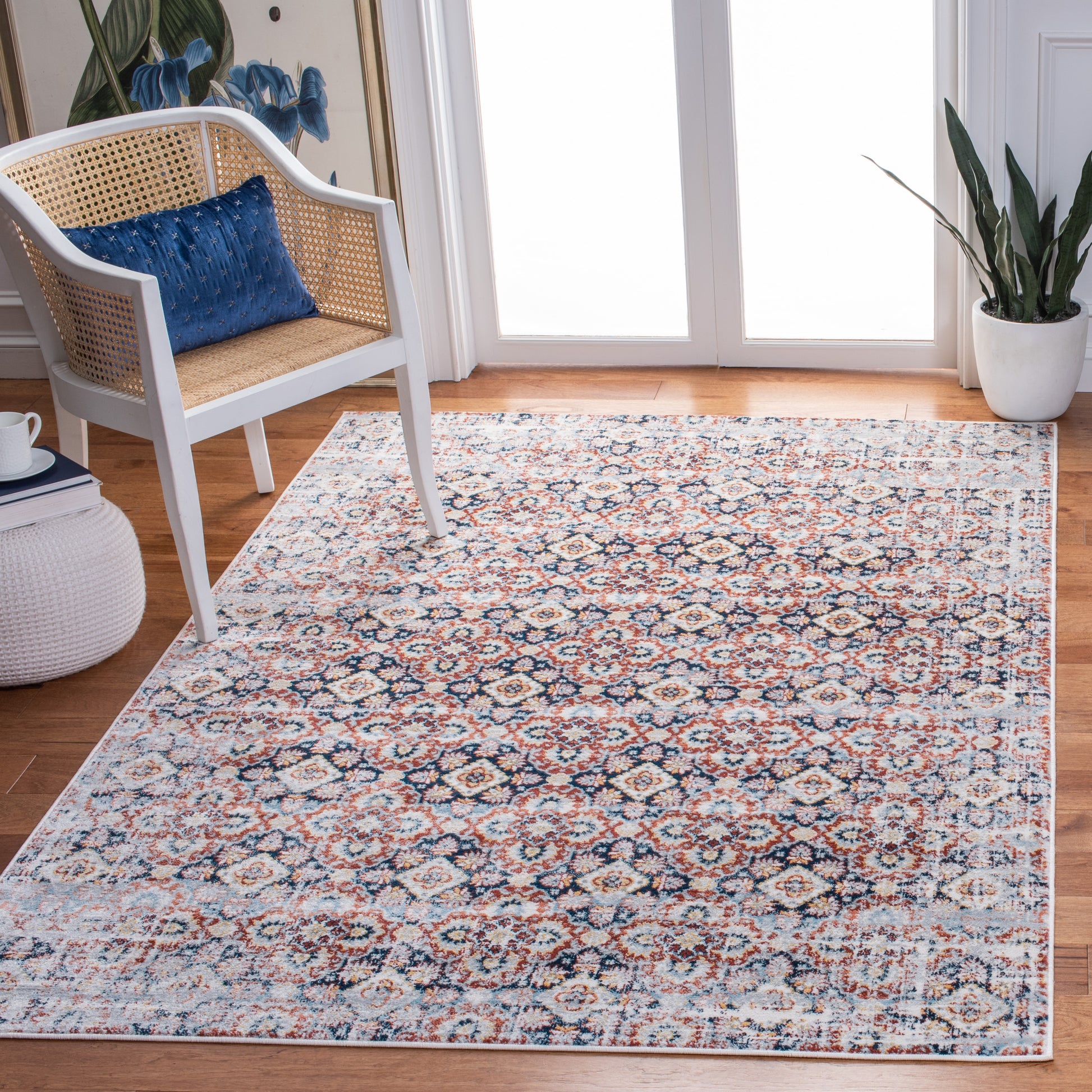 Safavieh Lagoon Lgn230T Brown/Navy Area Rug