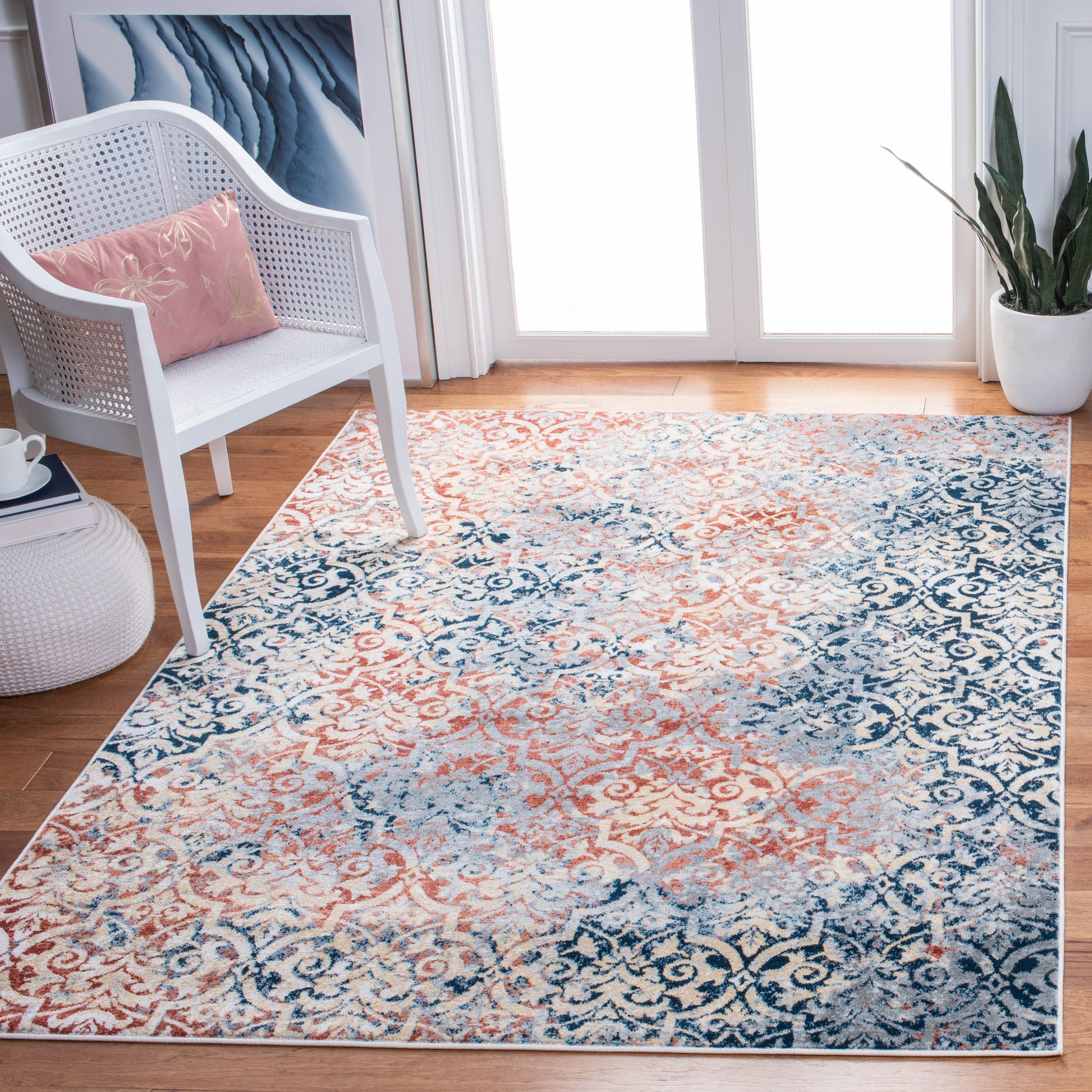 Safavieh Lagoon Lgn234N Navy/Brown Area Rug