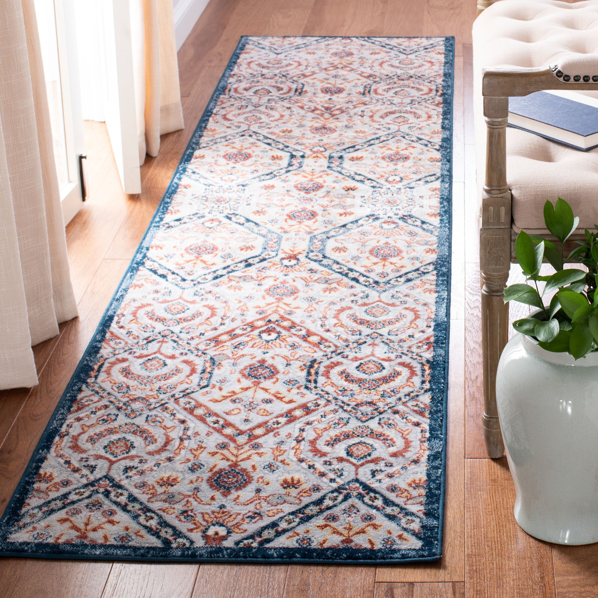 Safavieh Lagoon Lgn238U Brown/Navy Area Rug