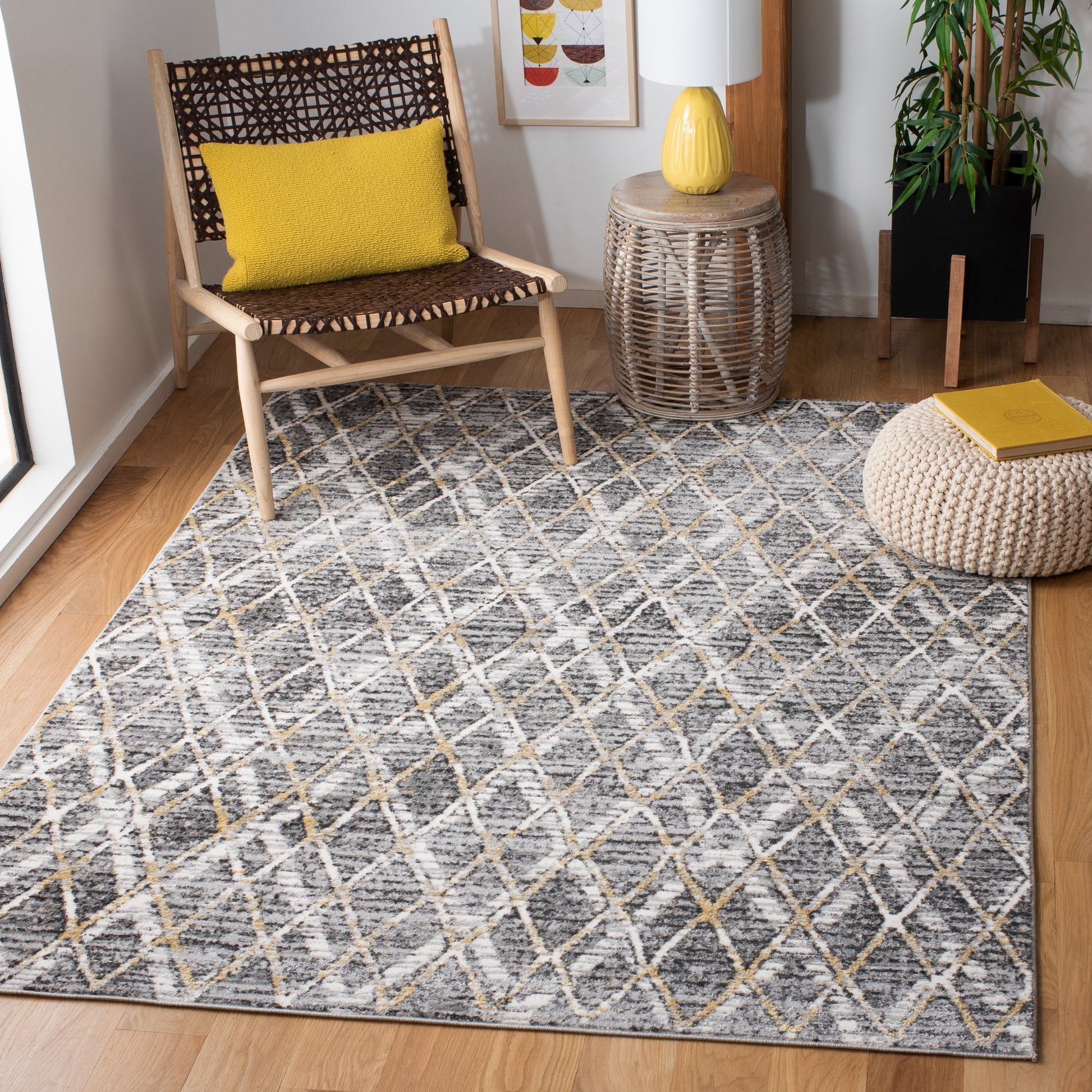 Safavieh Lagoon Lgn515F Grey/Gold Area Rug