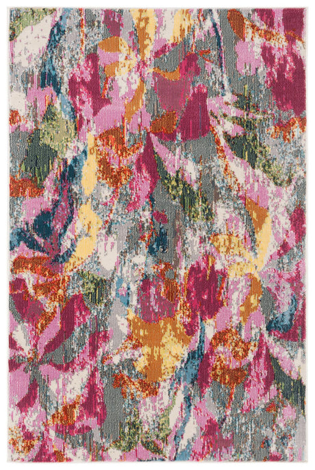 Safavieh Lillian Lln357A Grey/Pink Rug.