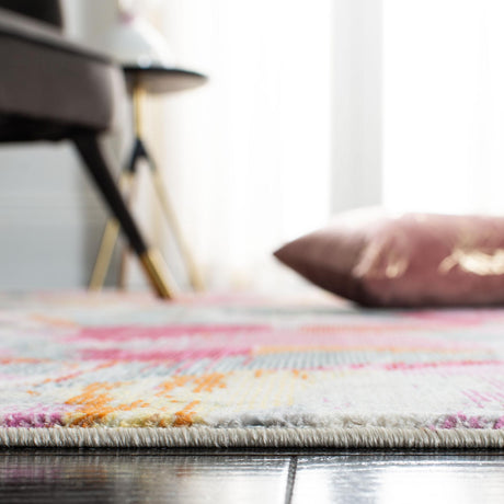 Safavieh Lillian Lln357A Grey/Pink Rug.