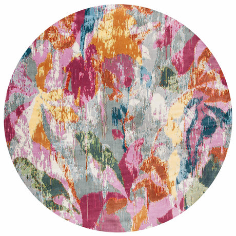 Safavieh Lillian Lln357A Grey/Pink Rug.