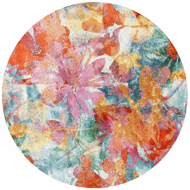 Safavieh Lillian Lln359A Blue/Orange Rug.