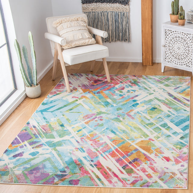 Safavieh Lillian Lln374C Ivory/Light Blue Rugs.