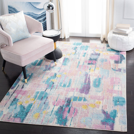 Safavieh Lillian Lln375U Pink/Turquoise Rugs.