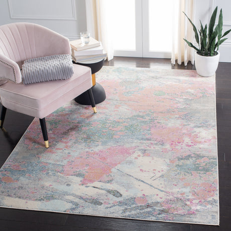 Safavieh Lillian Lln381A Ivory/Pink Rugs.