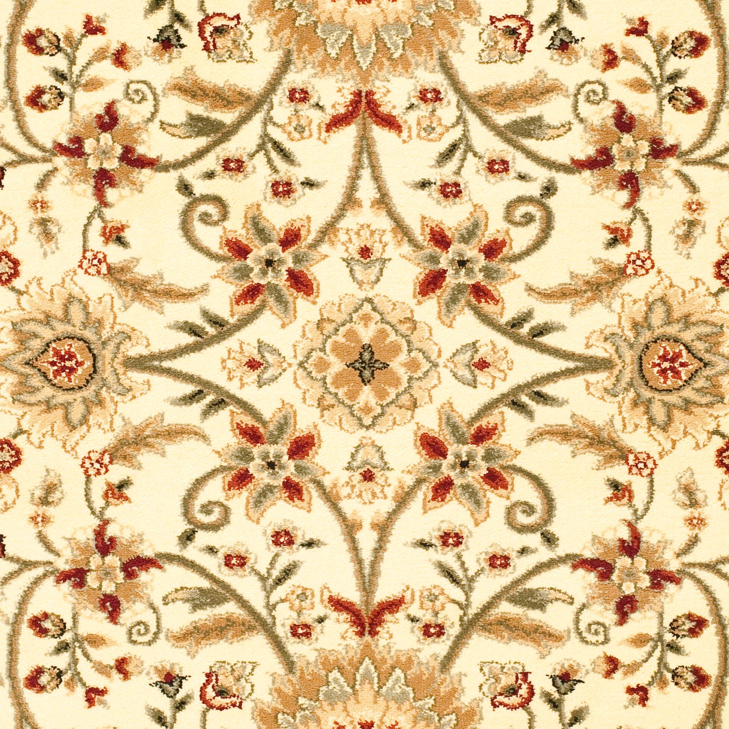 Safavieh Lyndhurst Lnh212R Ivory/Rust Area Rug