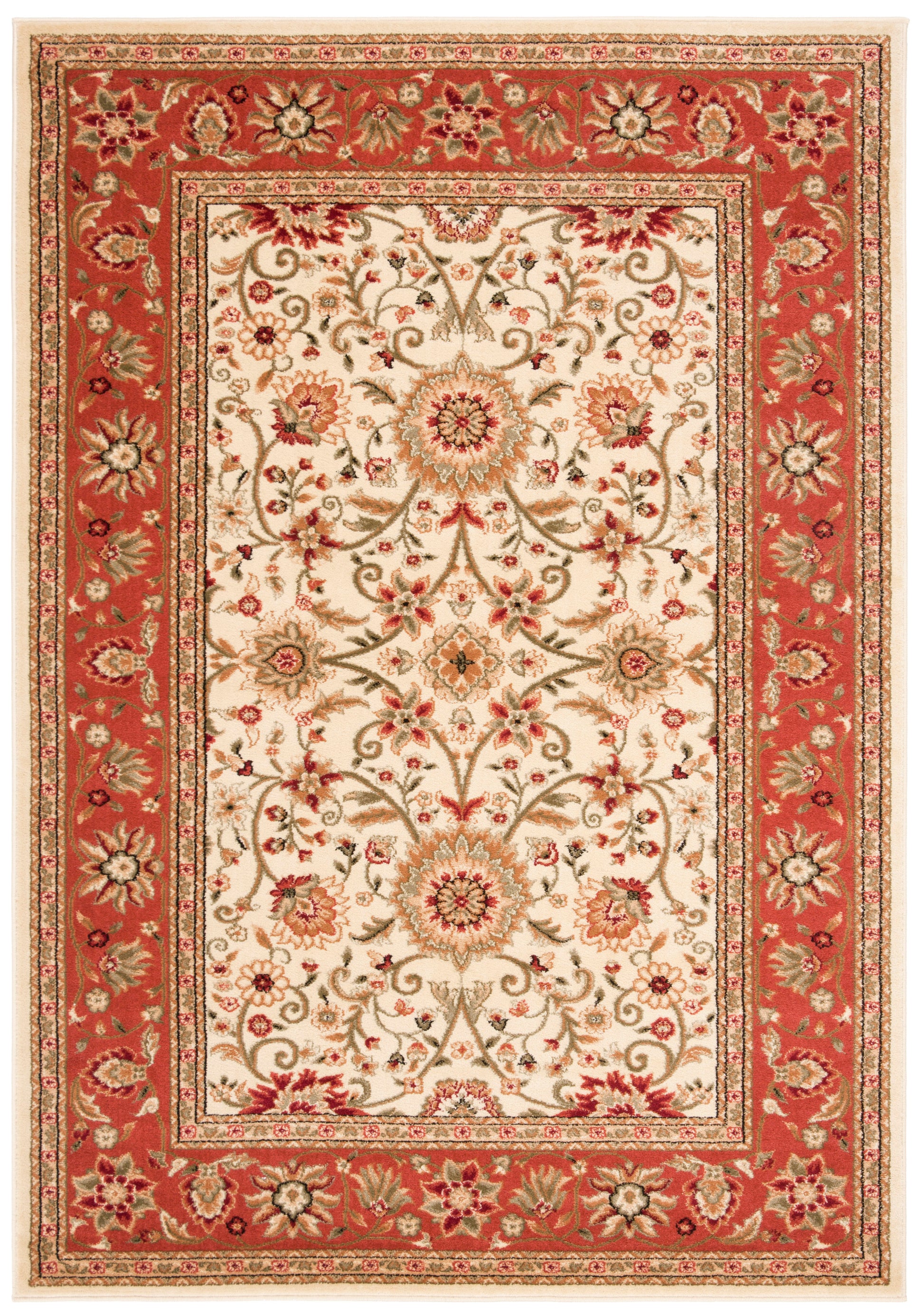 Safavieh Lyndhurst Lnh212R Ivory/Rust Area Rug