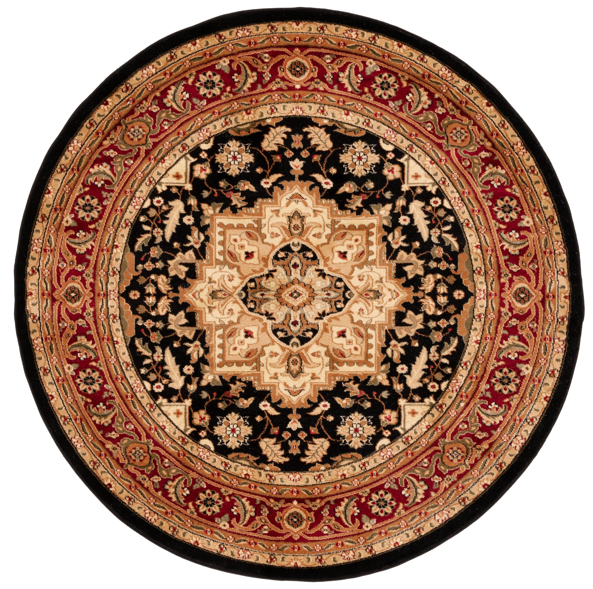 Safavieh Lyndhurst Lnh330Y Black/Red Area Rug