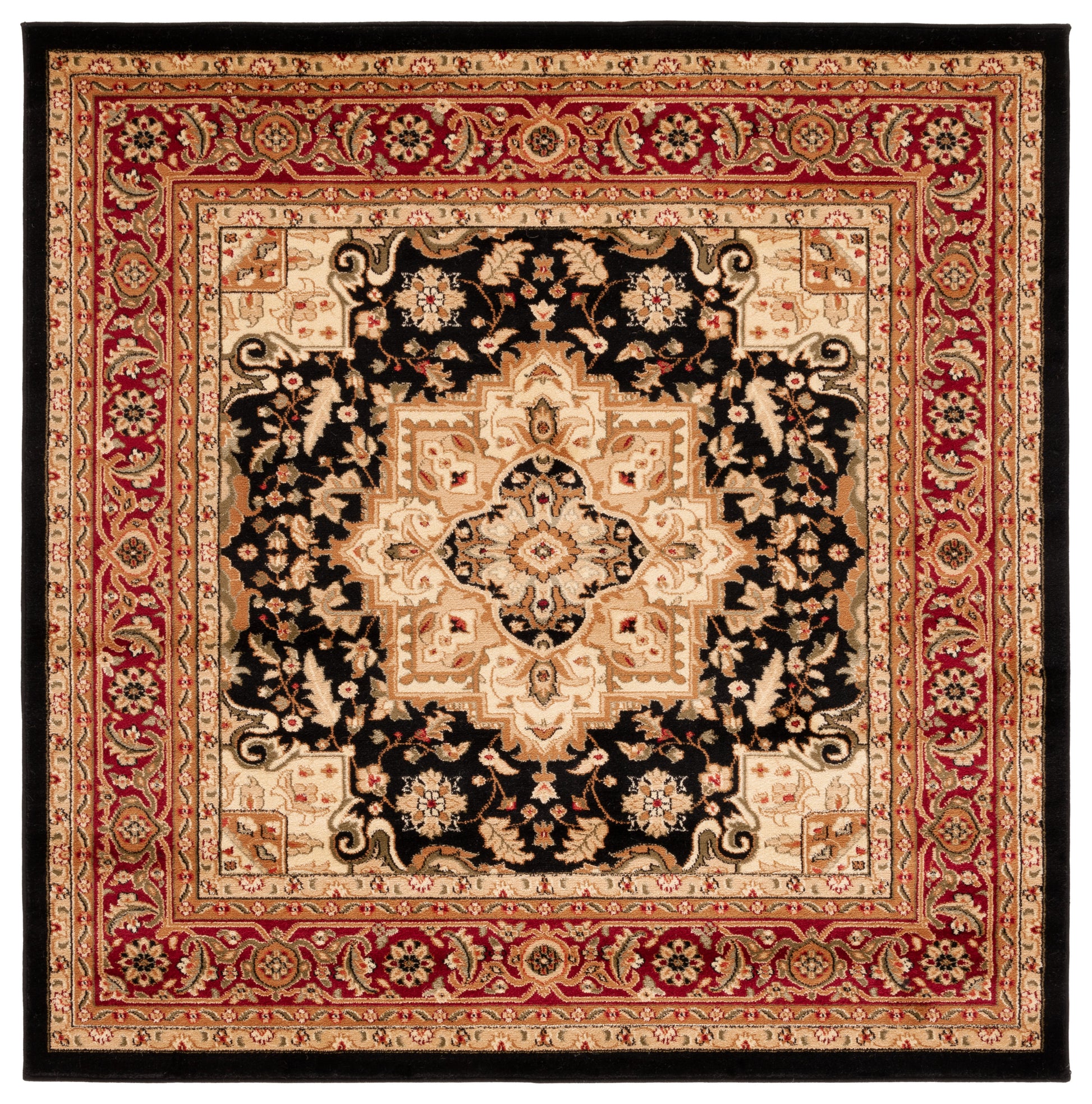 Safavieh Lyndhurst Lnh330Y Black/Red Area Rug