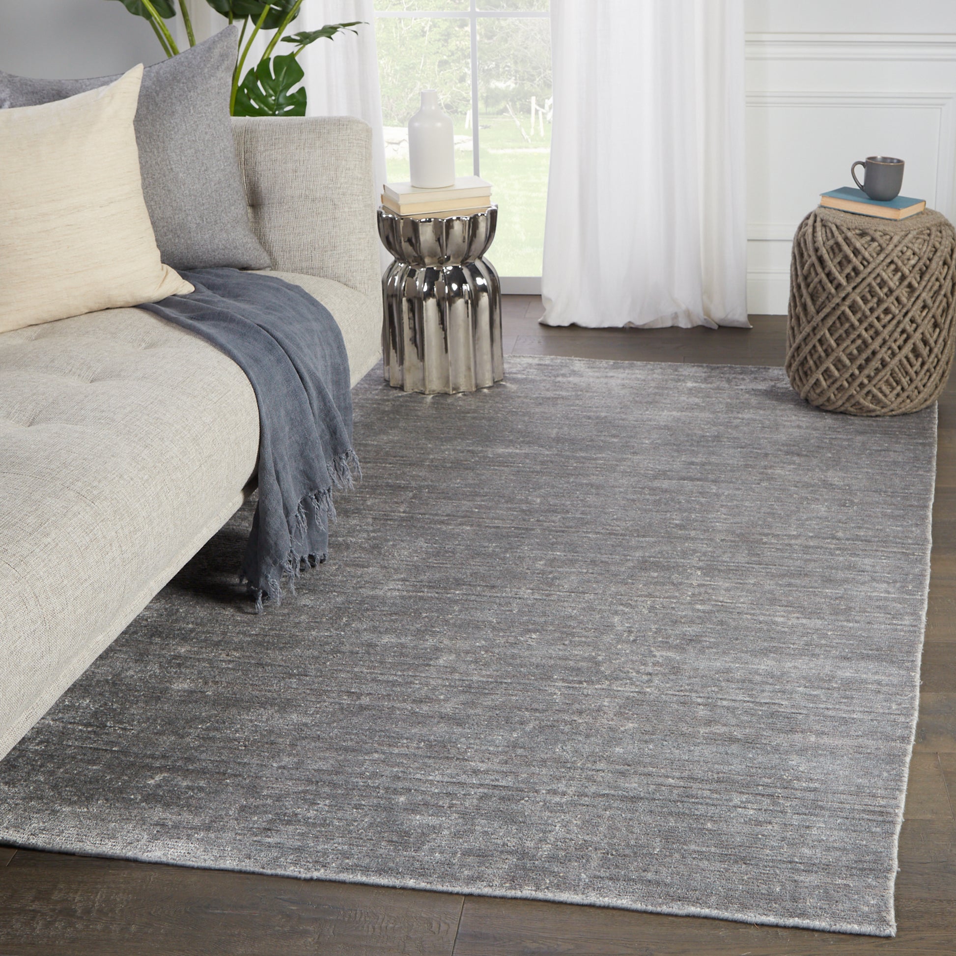 Jaipur Linnet Ardis Lnt01 Silver/White Area Rug