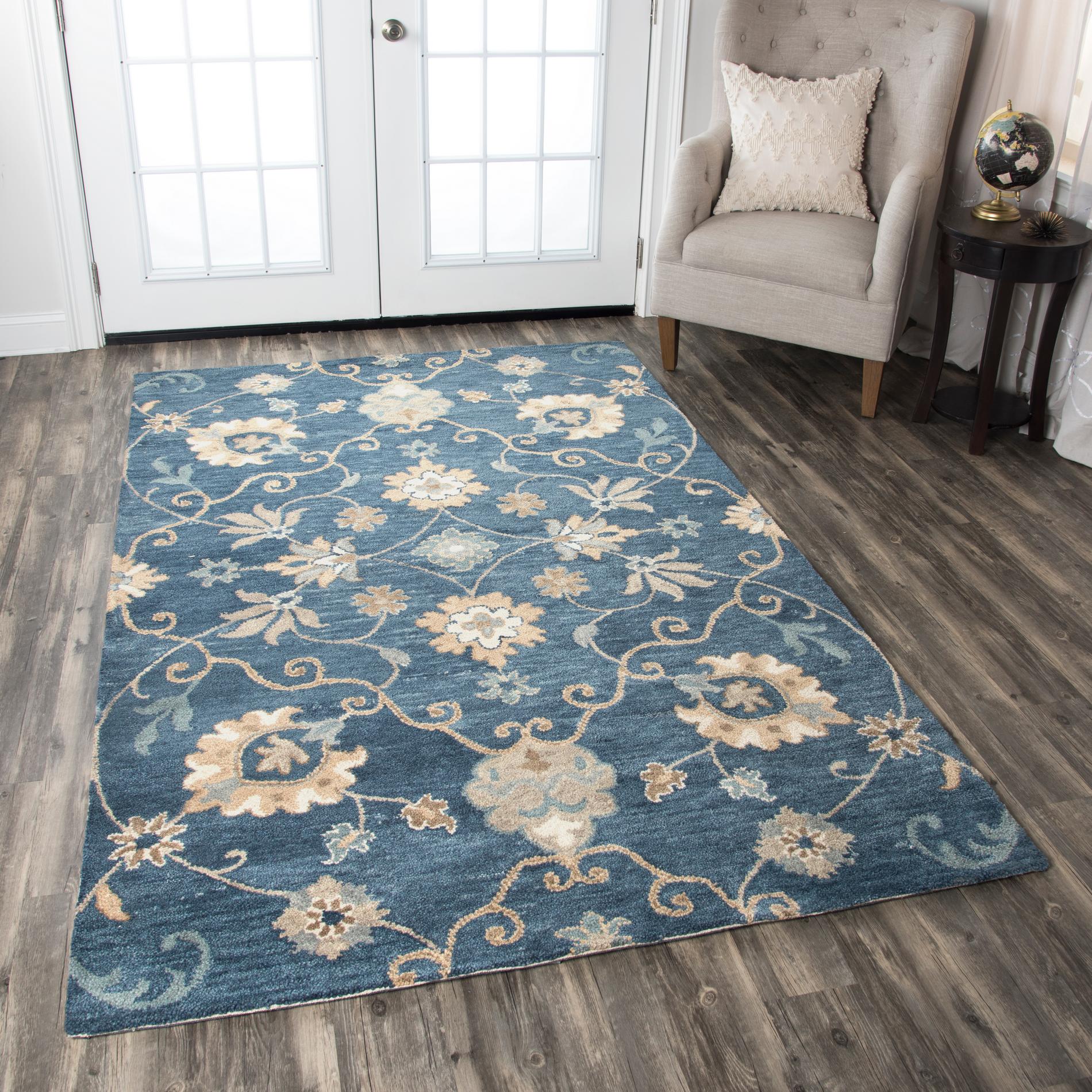 Rizzy Leone Lo9985 Blue Area Rug