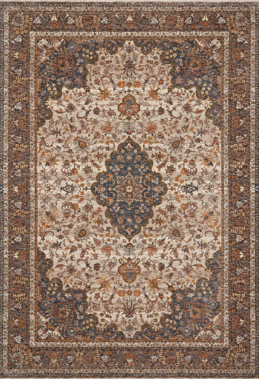 Loloi Lourdes Lou-01 Natural/Ocean Area Rug