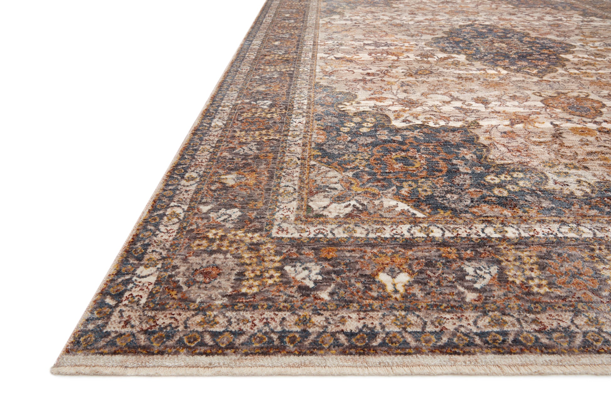 Loloi Lourdes Lou-01 Natural/Ocean Area Rug