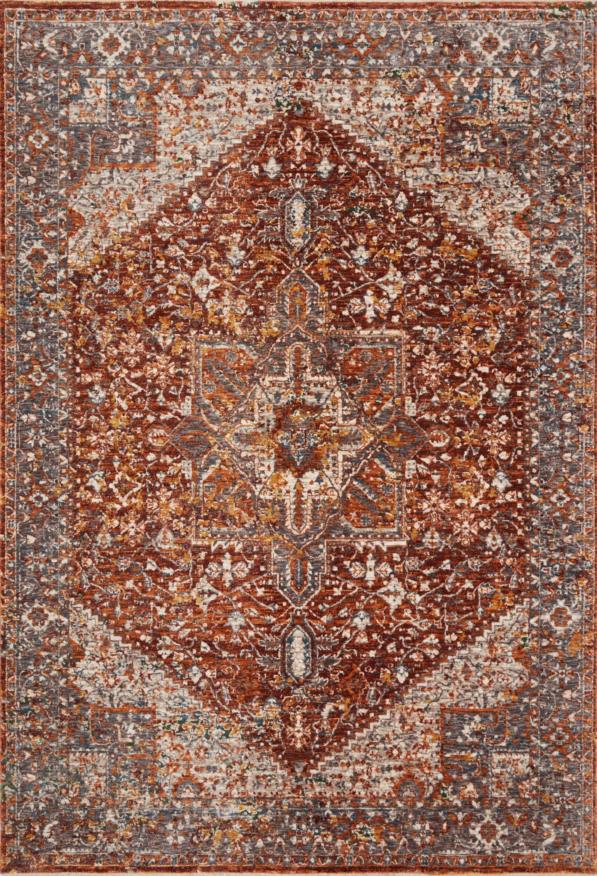 Loloi Lourdes Lou-02 Rust/Multi Area Rug