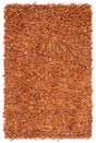 Safavieh Leather Shag Lsg601P Orange Rugs.