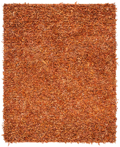 Safavieh Leather Shag Lsg601P Orange Rugs.