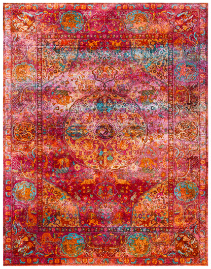 Safavieh Luxor Lux318R Fuchsia/Gold Area Rug